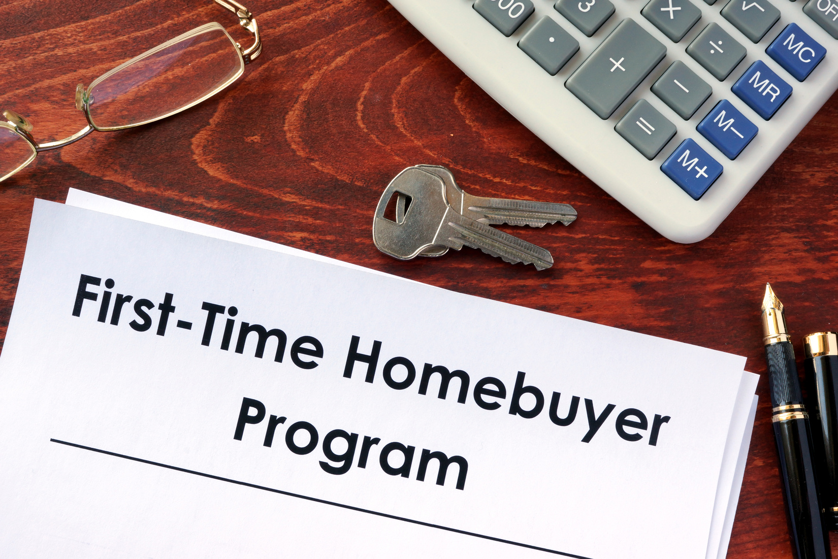 Document with title First time home buyer program.